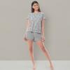 imageFruit of the Loom Womens Beyondsoft Sleep Tee and Shorts SetLight Grey Heather