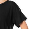 imageFruit of the Loom Womens Breathable Short Sleeve Top and Jogger Pant Sleep Pajama SetBlack