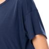 imageFruit of the Loom Womens Breathable Short Sleeve Top and Jogger Pant Sleep Pajama SetMidnight Blue