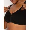 imageFruit of the Loom Womens Comfort Front Close Sport Bra with Mesh StrapsBlack HueSand