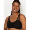 imageFruit of the Loom Womens Comfort Front Close Sport Bra with Mesh StrapsBlack HueSand