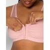 imageFruit of the Loom Womens Comfort Front Close Sport Bra with Mesh StrapsBlushing Rose