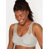 imageFruit of the Loom Womens Comfort Front Close Sport Bra with Mesh StrapsHeather GreyWhite