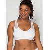 imageFruit of the Loom Womens Comfort Front Close Sport Bra with Mesh StrapsWhite