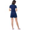 imageFruit of the Loom Womens Energize Sleeve Tee and Shorts Sleep Pajama SetNavy