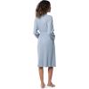 imageFruit of the Loom Womens Lightweight Waffle Knit Kimono RobeAshley Blue