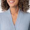imageFruit of the Loom Womens Lightweight Waffle Knit Kimono RobeAshley Blue