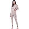 imageFruit of the Loom Womens Micro Waffle Premium Thermal SetFair Isle White