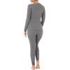 imageFruit of the Loom Womens Micro Waffle Premium Thermal SetSmoke Heather