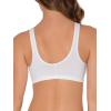 imageFruit of the Loom Womens MultiPack Front Closure Cotton BraBlackWhiteHeather Grey 3pack