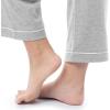 imageFruit of the Loom Womens Pipped Button Down Sleep SetLight Grey Heather