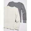 imageFruit of the Loom boys Premium 2pack Thermal Waffle Crew TopHeather GreystoneNatural