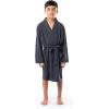 imageFruit of the Loom Boys Classic Waffle RobeMonument Grey