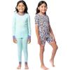 imageFruit of the Loom Girls 4Piece Tight Fit Pajama SetDahlia Purple