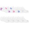 imageFruit of the Loom Girls Everyday No Show Socks 10 PackWhite