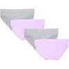 imageFruit of the Loom Girls MultiPack Seamless Bikini Briefs  Ultimate Comfort ampamp FlexibilityStellar OrchidGrey Heather