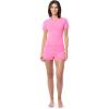 imageFruit of the Loom Womens Energize Sleeve Tee and Shorts Sleep Pajama SetRose