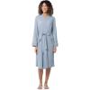 imageFruit of the Loom Womens Lightweight Waffle Knit Kimono RobeAshley Blue