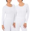 imageFruit of the Loom Womens Micro Waffle Premium Thermal Underwear Tee ShirtWhiteWhite