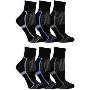 imageFruit Of The Loom Womens Coolzone Active Lightweight Cotton Casual Sock Black Assorted 2 410 US