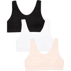 imageFruit of The Loom Girls Seamless Stretch Sports BraLight NudeBlackWhite