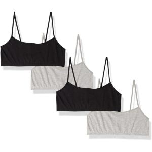 imageFruit of the Loom Big Girls Training BraBlack HueGrey Heather