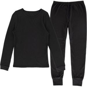 imageFruit of the Loom Boys Premium Thermal Waffle Underwear SetBlack