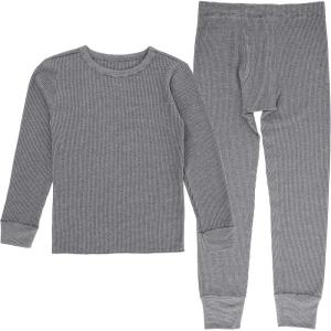 imageFruit of the Loom Boys Premium Thermal Waffle Underwear SetHeather Greystone