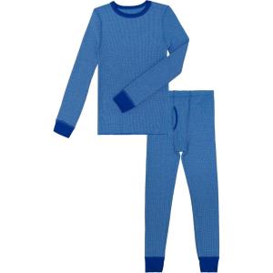 imageFruit of the Loom Boys Premium Thermal Waffle Underwear SetRoyalAqua Cross Dye