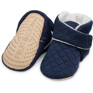 imageFruit of the Loom Cozy Thermal Wrap Booties with NonSkids for Baby Girls Boys UnisexNavy Jersey