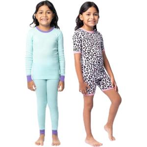 imageFruit of the Loom Girls 4Piece Tight Fit Pajama SetDahlia Purple