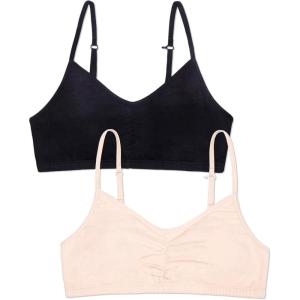 imageFruit of the Loom Girls Bra with Removable Cookies 2packLight NudeBlack Hue