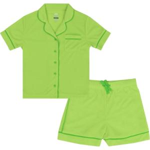 imageFruit of the Loom Girls Energize Loose Fit Pajama SetSpring Green