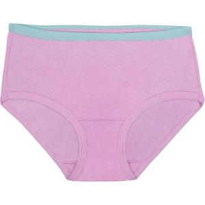 imageFruit of the Loom Girls Eversoft Brief Underwear 6 PackBrief  240 Pack  WhiteStripesAnimal Print