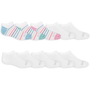 imageFruit of the Loom Girls Everyday No Show Socks 10 PackAssorted