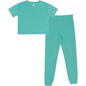 imageFruit of the Loom Girls Relaxing Comfort Loose Fit 2Piece Pajama SetJungle Mist