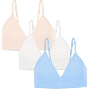 imageFruit of the Loom Girls Soft and Smooth Training BraDeja BlueLt NudeWhite