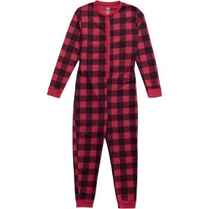 imageFruit of the Loom Kids Premium Thermal Waffle Union SuitBuffalo Check