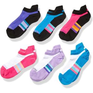 imageFruit of the Loom Little Girls 10 Pair No Show SocksWhite Assorted