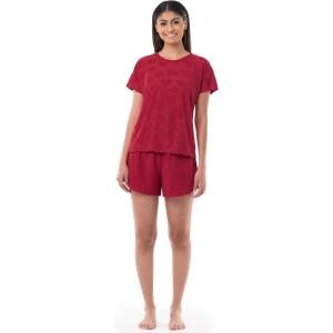 imageFruit of the Loom Womens Beyondsoft Sleep Tee and Shorts SetRadiant Red