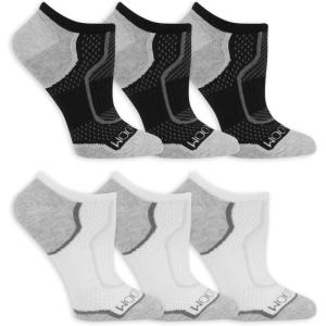 imageFruit of the Loom Womens Coolzone Active Lightweight Cotton SocksBlackWhite Assortment