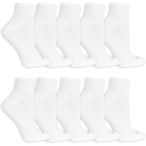 imageFruit of the Loom Womens Everyday Soft Cushioned Ankle Socks 10 PackWhite