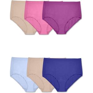 imageFruit of the Loom Womens High Cut Briefs Fit for Me Plus Size UnderwearBrief  Beyondsoft Cotton Blend  Assorted