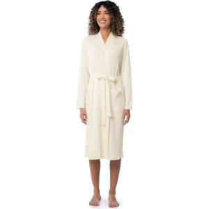 imageFruit of the Loom Womens Lightweight Waffle Knit Kimono RobeMarshmallow