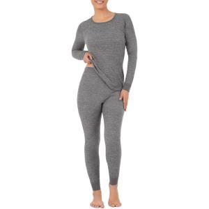 imageFruit of the Loom Womens Micro Waffle Premium Thermal SetSmoke Heather