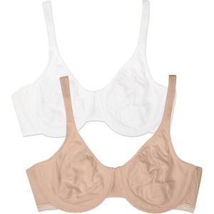 imageFruit of the Loom Womens Unlined Underwire BraCotton ampamp Spandex Blend for Natural Shape and FlexibilityWhite 86ck  Sand