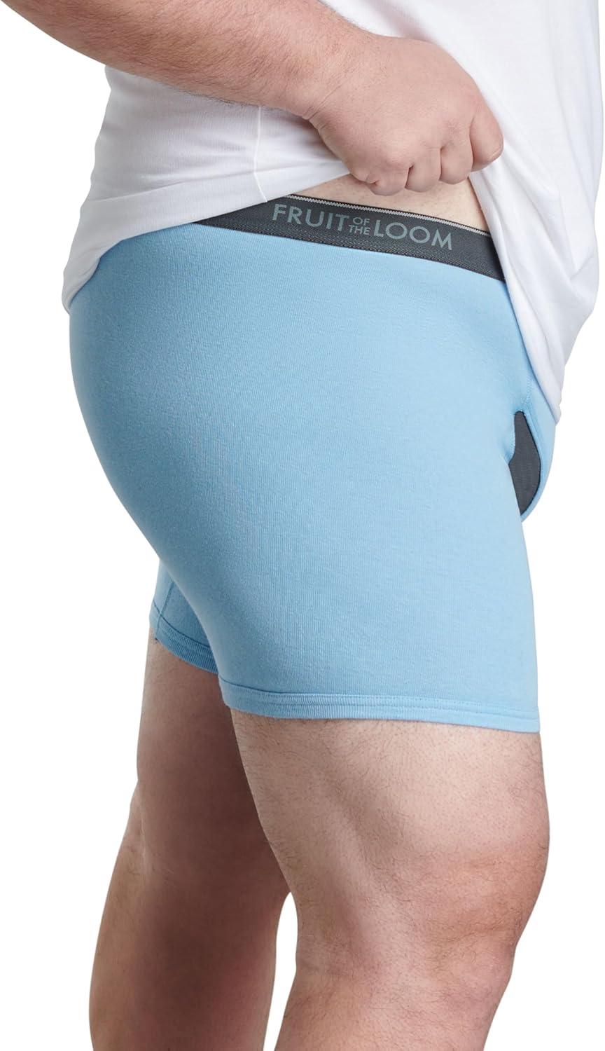 imageFruit of the Loom Mens Coolzone Boxer Briefs Moisture Wicking ampamp Breathable Assorted Color MultipacksBig Man  7 Pack  Assorted Blue