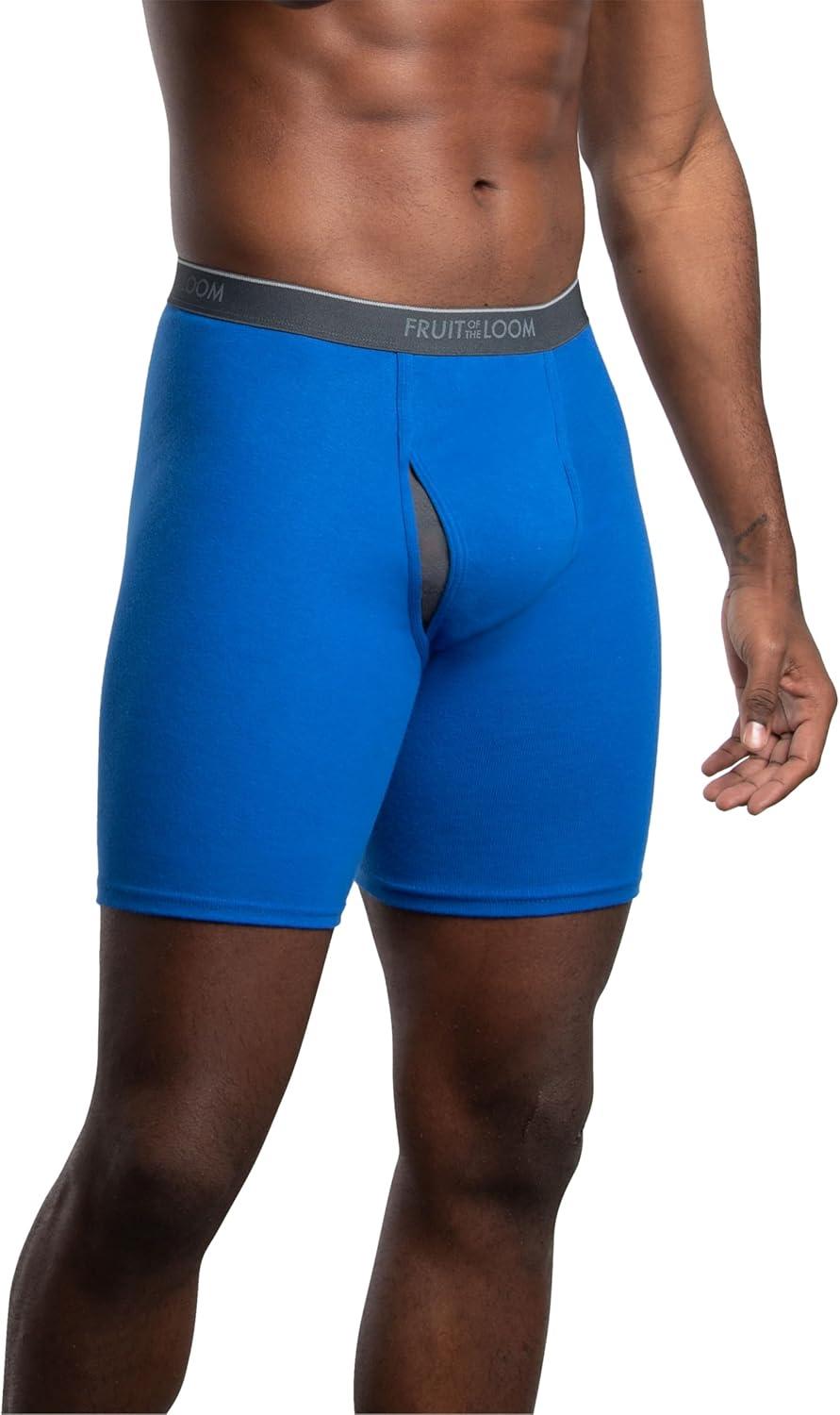 imageFruit of the Loom Mens Coolzone Boxer Briefs Moisture Wicking ampamp Breathable Assorted Color MultipacksLong Leg  7 Pack  Assorted Colors