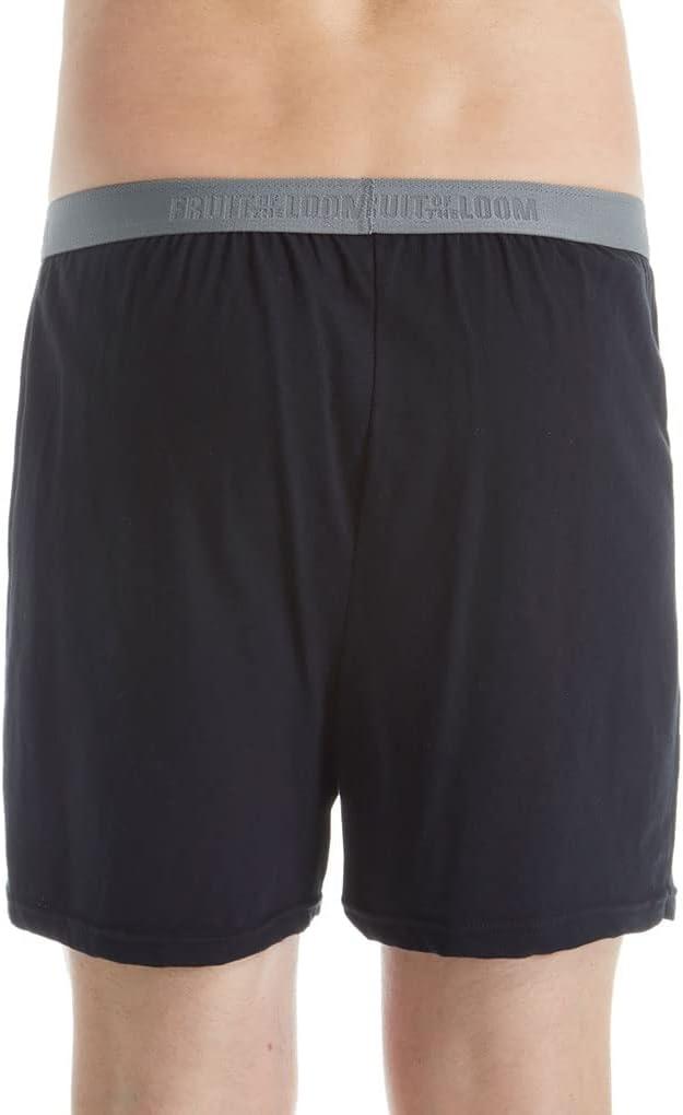 imageFruit of the Loom Mens Premium TagFree Cotton Underwear Regular ampamp Big ManBoxer  4 Pack  Knit Assorted