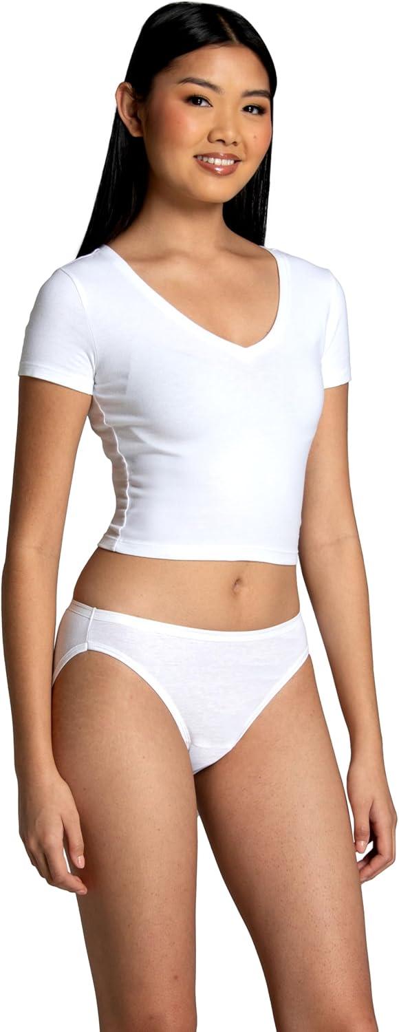 imageFruit of the Loom Womens Eversoft Cotton Bikini Underwear Tag Free ampamp Breathable Cotton10 PackAssorted Neutrals 5